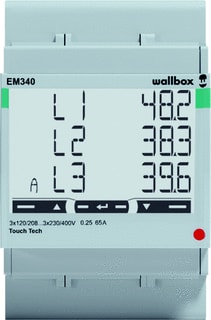 Wallbox - Controll. oplaadp. elektr. voertuig Pwr Mtr 3P-65A/Em340 Cg