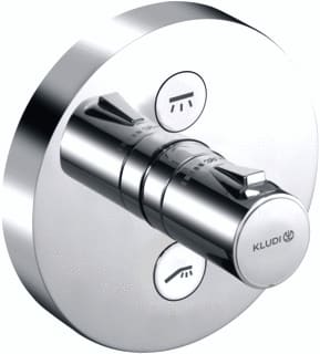 Kludi - Push Inbouwmengkraan afmset therm rond 2