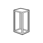 Legrand - XL3 4000 Dak/vloerelement v kast/lessenaar Bov+Onderz 725
