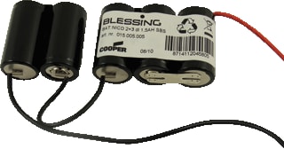 Eaton Blessing - 2 + 3-DL Accu (lood) Bat.Nicd 2+3 1.5Ah Sbs