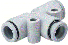 SMC Nederland - KQ2 - NEW Fitting met 3 aansluitingen Ins-Fitt Kq2T07-00A