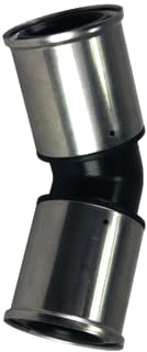 Henco - 27PK Fitting met 2 aansluitingen Pers Knst Bocht 45 40Mm