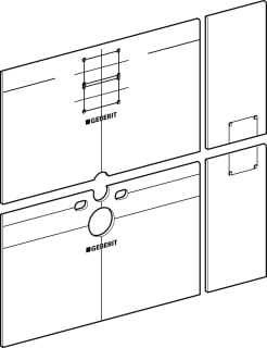 Geberit - Gis Easy Beplatingsset inbouwelement Giseasy Gipspl V Wcm Planc