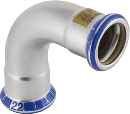 Geberit - Mapress RVS Gas Fitting met 2 aansluitingen Mapr Bo.90Gr 88.9