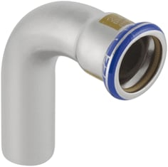 Geberit - Mapress RVS Gas Fitting met 2 aansluitingen Mapr Bo.90/76.1 1Xglad
