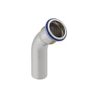 Geberit - Mapress RVS Gas Fitting met 2 aansluitingen Mapr Bo.45/76.1 1Xglad