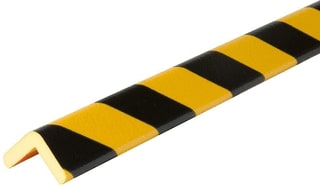 ATV - Rubber stootprofiel Stootband H Geel/Zwart 1M