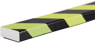ATV - Rubber stootprofiel Stootband D Geel/Zwart 1M