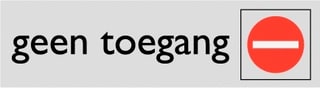 ATV - veiligheidspictogram INFOPLAATJE GEEN TOEGANG