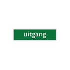 ATV - veiligheidspictogram INFOPLAATJE UITGANG