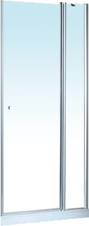 Hüppe - 501 Design Pure Douchedeur 501D Zwdr Mvs 80 W/Hg