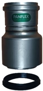 Panflex - INOX Enkelw. rookgashulpstuk 2 aansl. Topadaptor 70-80