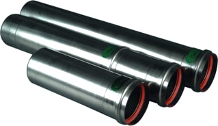 Panflex - Star Enkelwandige RGA of LTV buis Rvs Buis L 1000 80