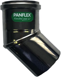Panflex - Star Enkelw. rookgashulpstuk 2 aansl. Rvs Bocht 45 80
