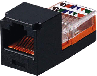 Panduit - Mini-Com Modulaire connector Cj 5E Lead Frame Zwart