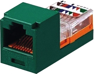 Panduit - Mini-Com Modulaire connector Cj 5E Lead Frame Groen