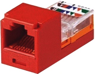 Panduit - Mini-Com Modulaire connector Cj 5E Lead Frame Rood