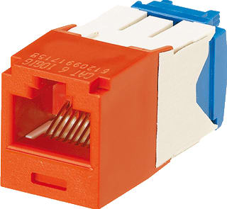 Panduit - Mini-Com TG Modulaire connector cj utp c6a 10g rood