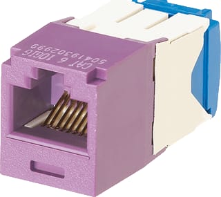 Panduit - Mini-Com TG Modulaire connector Cj Utp C6A 10G Paars