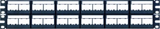Panduit - Front-/patchpan. leeg kast/lessenr patchp 48v 2u  & labels