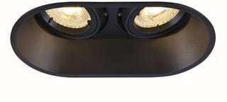SLV - Horn Downlight/spot/schijnwerper Double Zw 2Xgu10