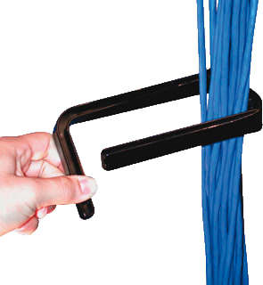 Panduit - Kabel/draadgeleider kast/lessenaar kabelman beugel vert 1"
