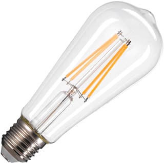 SLV - Leuchtmittel LED-lamp St64 E27 Transp 7,5W 2700K
