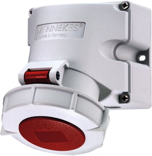 Mennekes - Twincontact CEE-wandcontactdoos 9122