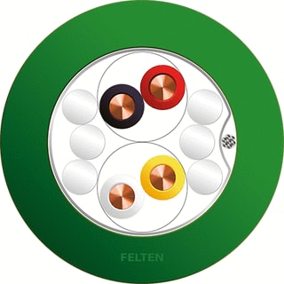 Leoni - EIB-KNX Data- en communicatiekabel Instalbuskab Groen Ri100
