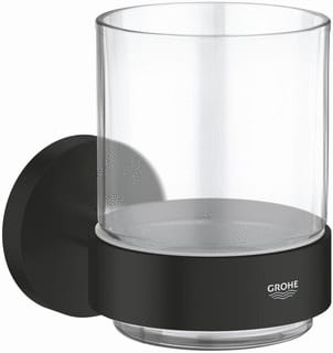 Grohe - Essentials Glas/tandenborstelhouder Essent Glas + Hdr Mzw