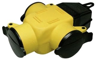 Kalthoff - Koppelcontactstop (geaard) Koppcst Ra 3V Kd Rub/Geel