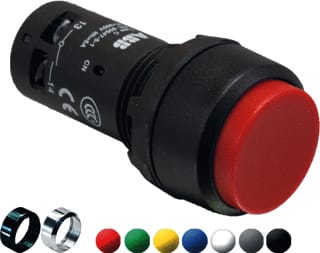ABB - Compact Drukknop drkknp 1v zw 0 cp11-10w-01
