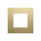 Niko - Afdekraam schakelmateriaal 1Voud Afd Plt Alu Gold