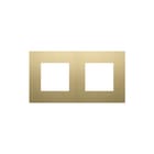 Niko - Afdekraam schakelmateriaal 2Voud Afd Plt Alu Gold