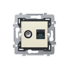 Niko - Inzetplaat schakelmateriaal Comb Coax+Rj45-Aansl