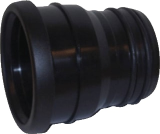 Pipelife - Fitting met 2 aansluitingen overg mof 75 m/sp zw