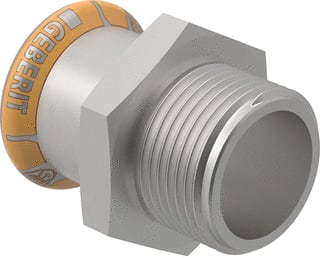 Geberit - Mapress Therm Fitting met 2 aansluitingen Mapr Rvs Puntstuk 35X1"