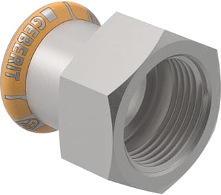 Geberit - Mapress Therm Fitting met 2 aansluitingen Mapr Rvs Schroefbus 28X1"