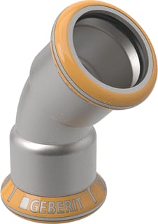 Geberit - Mapress Therm Fitting met 2 aansluitingen Mapr Rvs Bocht 45° 54Mm