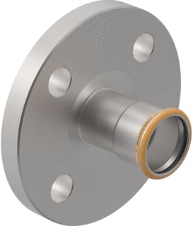 Geberit - Mapress Therm Fitting met 2 aansluitingen Mapr Rvs Vaste Fl Pn10/16 42