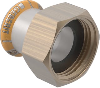 Geberit - Mapress Therm Fitting met 2 aansluitingen Mapr Rvs Vlakke Kop 54X2.3/8"