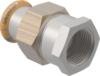 Geberit - Mapress Therm Fitting met 2 aansluitingen Mapr Rvs 3-Del Kop 35X1.1/4"