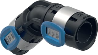 Geberit - FlowFit Fitting met 2 aansluitingen Bocht 45° Ppsu 20