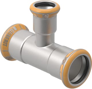Geberit - Mapress Therm Fitting met 3 aansluitingen Mapr Rvs T-Stuk 28X15X28