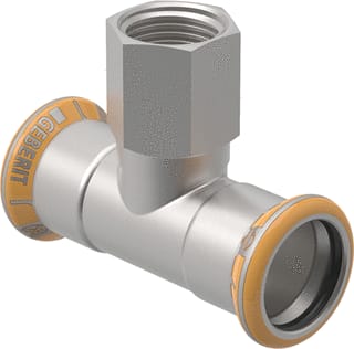 Geberit - Mapress Therm Fitting met 3 aansluitingen Mapr Rvs T-Stuk 28X1/2"X28