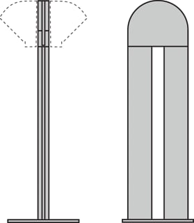 Performance in lighting - SUPERDELTA Lichtmast zonder armatuur Mast 90 500 Zwart