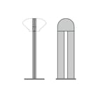 Performance in lighting - SUPERDELTA Lichtmast zonder armatuur Mast 90 500 Zwart