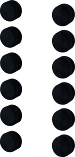 Haceka - IXI Toebeh./onderd. badkameraccessoires Afdekkap Set12 Mzw Pvc