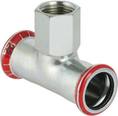 Geberit - Mapress C-staal Fitting met 3 aansluitingen Mapr.T-Stuk 28X3/4X28 Mm