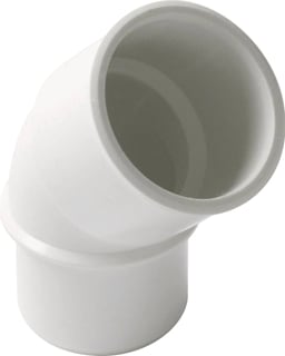 Nicoll - Fitting met 2 aansluitingen Akth Pvc Bocht 32 45Gr M/S Wit